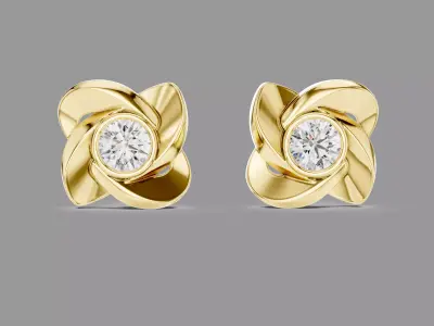 Diamond Earrings  3D print model