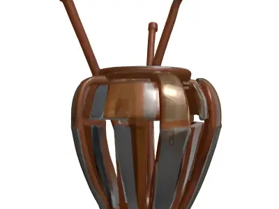 Rusty Metal Industrial Vase Prop Low-poly 3D model