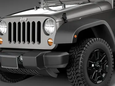 Jeep Wrangler Willis Wheeler 2014 3D model