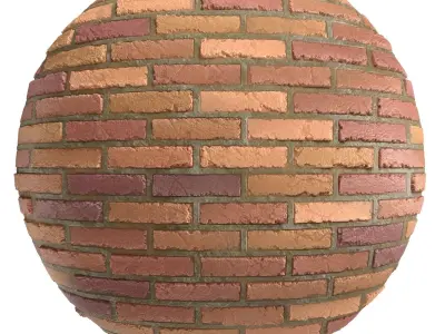 Materials 9- Brick Tiles PBR in 4 Patterns Texture