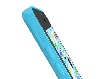 Apple iPhone 5c blue 3D model