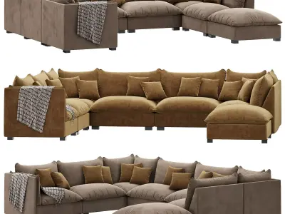 Four Hands Westwood sofa by interiorhomescapes 3D model