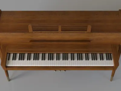 1963 Danish Mid Century Modern Baldwin Acrosonic Spinet 3D model