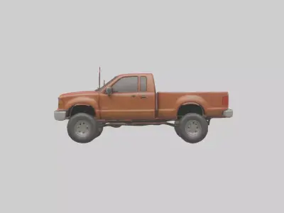 Pickup Truck Model 1 Low-poly 3D model