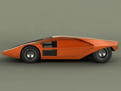 Lancia Stratos Zero Concept 3D model