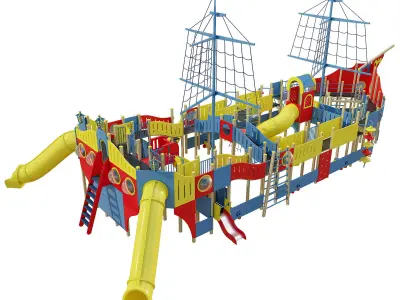 Childrens play complex Karavella  3D model