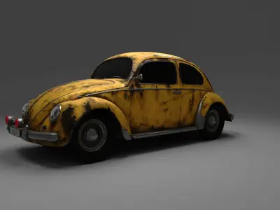 Volkswagen BeetleSplit car 3D model