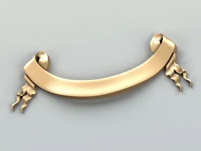 Decorative Ribbon 010 3D model