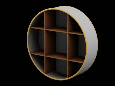 Geometrical Furniture Design  Low-poly 3D model