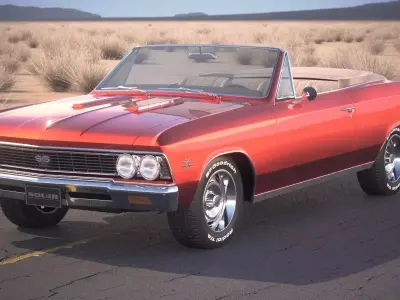Chevrolet Chevelle SS Convertible CG 1966 3D model