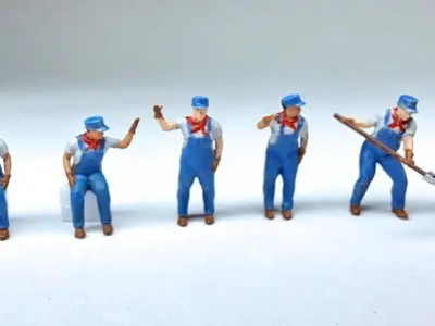 N Scale Steam Era Engineer Figures 3D print model