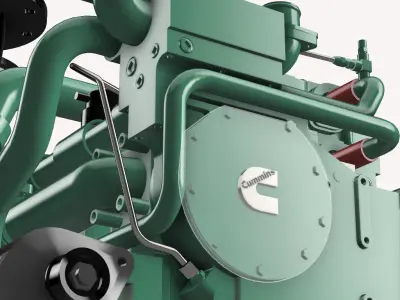 KTA 19 G CUMMINS ENGINE 3D print model