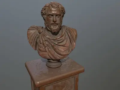 Marcus Aurelius Low-poly 3D model
