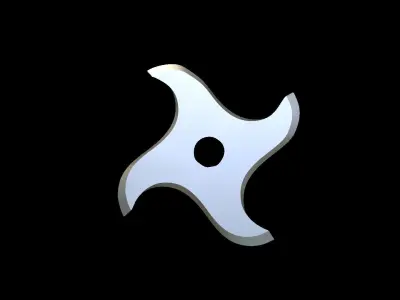 Shuriken star 3D print model