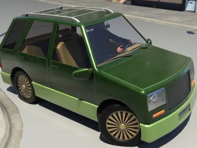 CarToon Basic Car Wagon 3D model