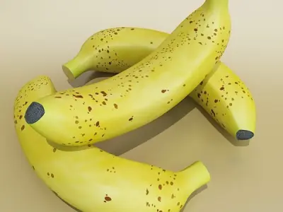 Banana High Detail 3D model
