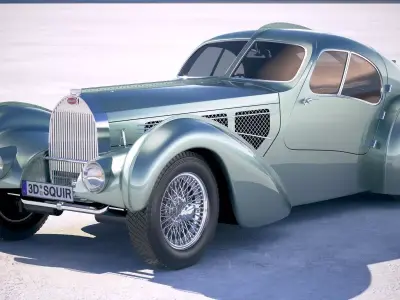 Bugatti Type 57 Aerolithe 1935 3D model