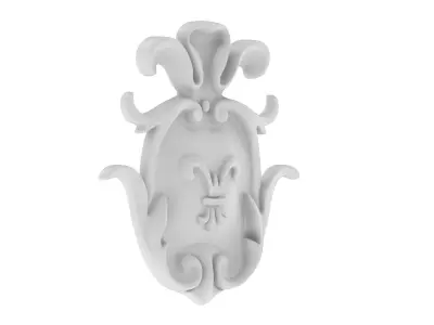Cartouche Ornament 021 3D model