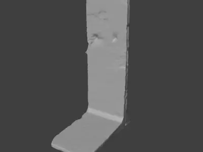 Berlin wall scan 3D model