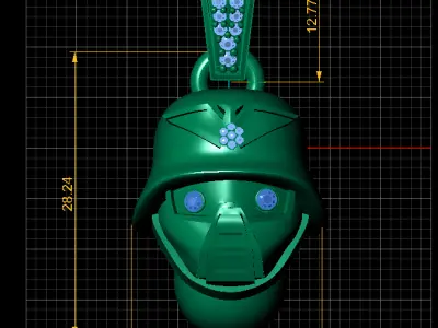  robothelmetpendant  3D print model