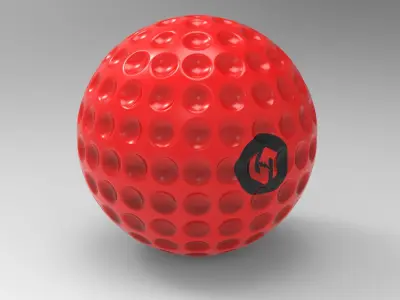 Golf ball Low-poly 3D model