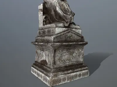 statue Low-poly 3D model shop