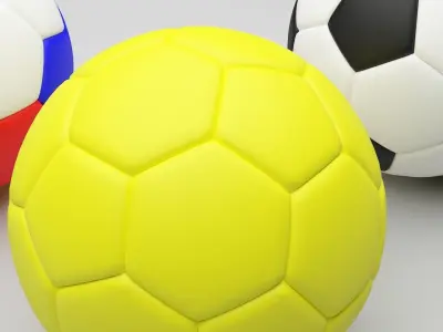 Soccer Balls 3D model