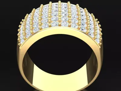 Luxury Men Rings Designs 5MR041 3D print model