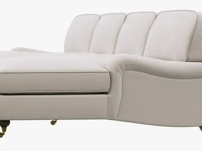Restoration Hardware English Roll Arm Upholstered U-Chaise 3D model