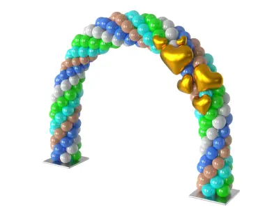 Balloon Arch 02 3D model