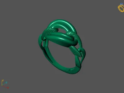Fancy Womens Rings Plain Rings Ready STL 3DM Models Rings 3D print model 19