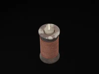 Candlelight Holder  Low-poly 3D model