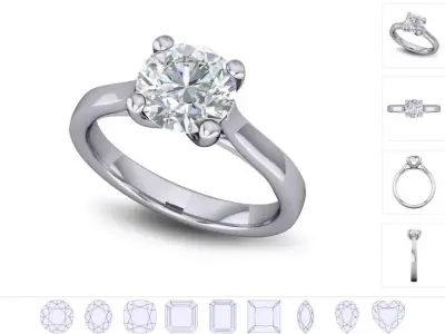 Women ring 3dm stl render detail 3D print model 2