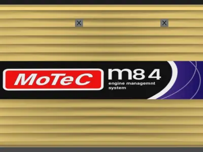 Computer Car MoTeC M84 ECU Low-poly 3D model