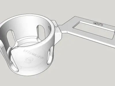 Dash-mounted Cupholder for Citroen C5 2008-2017 LHD and RHD 3D print model