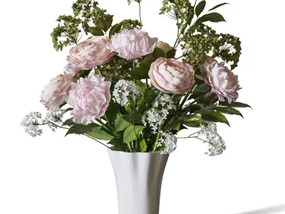 Flower Set 100 3D model