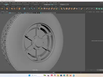 6 spoke Dayton fornt old school Rc wheel 3D print model