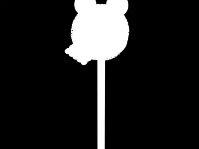 Cake Pop Monster Low-poly 3D model