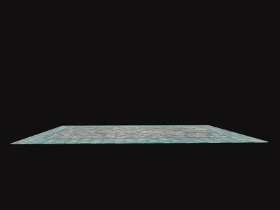 Medieval Carpet V6 Low-poly 3D model