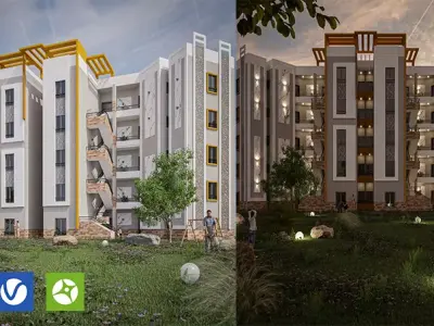 RESIDENTIAL COMPLEX 3D model get