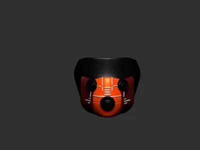 gas mask helmet high poly sculpt 3d printable 3D model