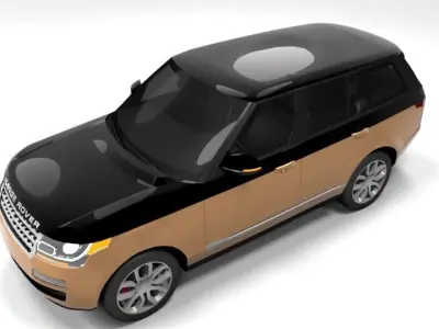 LAND ROVER RANGE LOWPOLY Low-poly 3D model