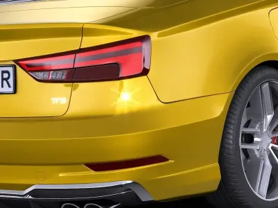 Audi S3 2017 cabriolet 3D model