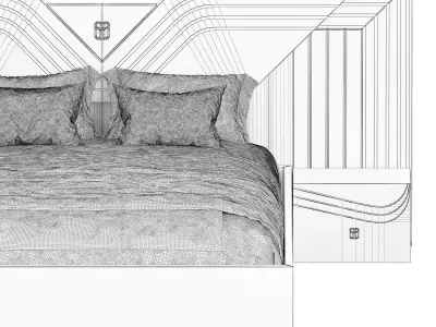 Angelas Bed by Evgor Luxury 3D model
