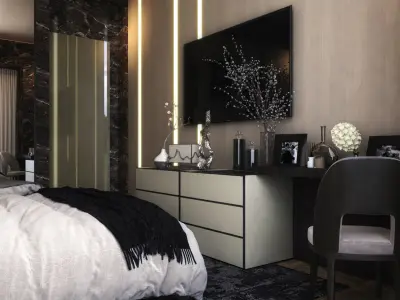 receptionroom interior design 3D model