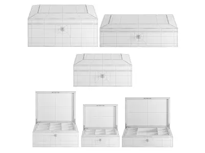 Jewelry Box decoration Set 1 3D model