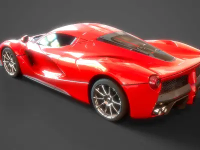 La Ferrari 458GT3 Car 3D model