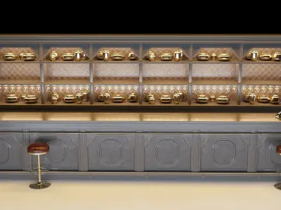 Bar reception 3D model