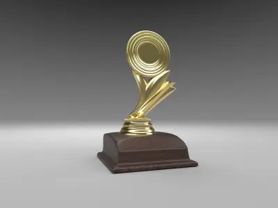 Trophy-Mementos-Gift gold trophy 3D model