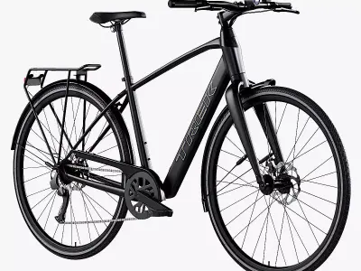 Trek FX 2 Hybrid Bicycle Low-poly 3D model